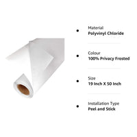 Frosted Glass Window Privacy Film with Installation Tools, Removable, Peep-Proof, Static Cling, Heat Control, UV Protection, Anti-Glare, Ideal for Home(18 X 100 Inch) Brand: Generic