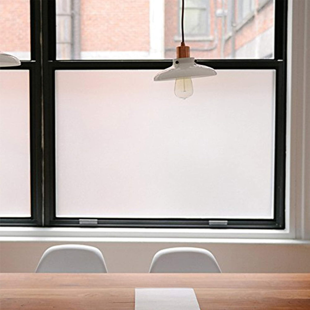 Frosted Glass Window Privacy Film with Installation Tools, Removable, Peep-Proof, Static Cling, Heat Control, UV Protection, Anti-Glare, Ideal for Home(18 X 100 Inch) Brand: Generic