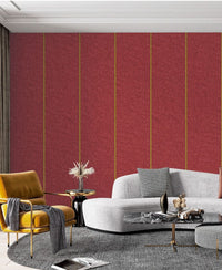 Acoustic Waterproof Violet Colour Fabric Wall Covering (Set Of 2 Rolls 39sq.ft)