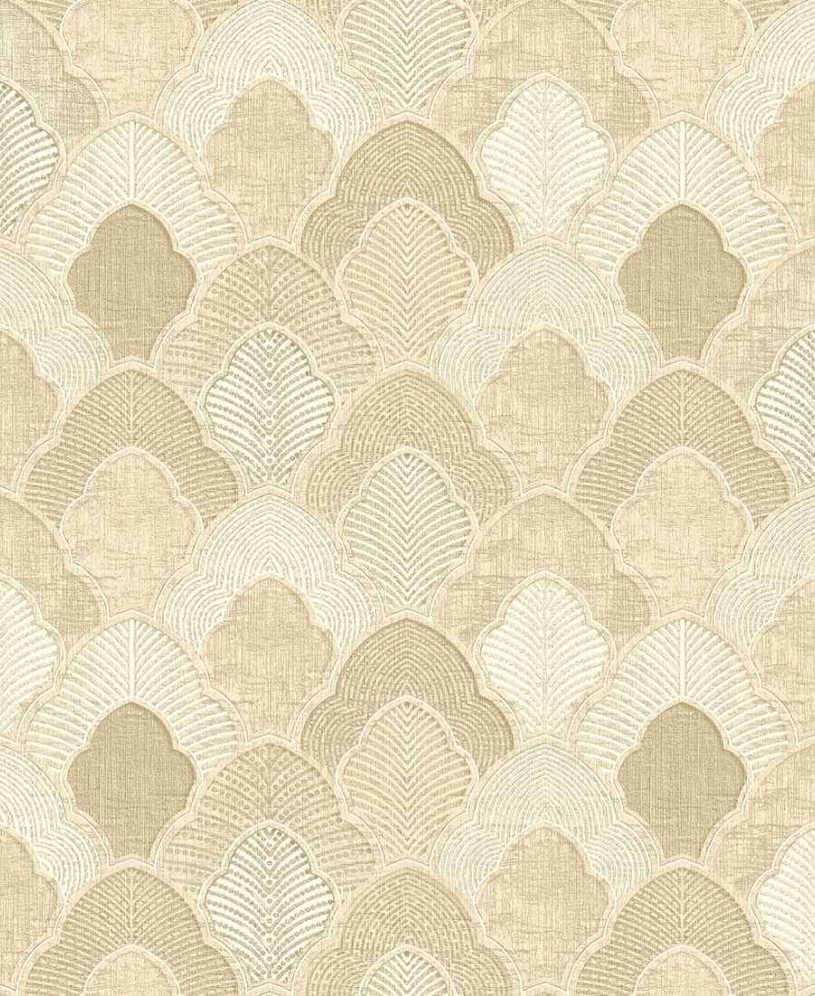 Embossed classy gold geometric Wallpaper