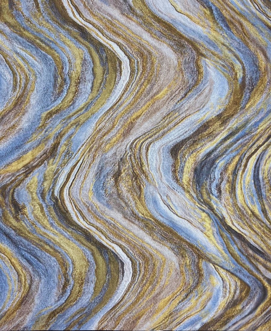 3D Wave Design Wallpaper Mix Grey Colour Wallpaper for Wall Use Wall covering Living Room, Bedroom, Kids Rood, Office etc. Roll Qty 57 Sq.ft