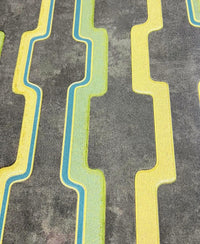 EXCEL, WALLCOVERINGS Vinyl Abstract Geometric Designs Wallpaper (Black Metallic - 10.05x0.53mtr)- Z101-2