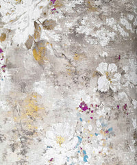 Beautiful Pin Mix Gray Texture Floral Design STC Wallpaper