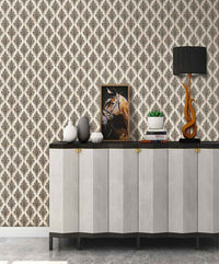 Damask Copper Color Lisbon Wallpaper 57 Sq.ft Roll for Wall Decor