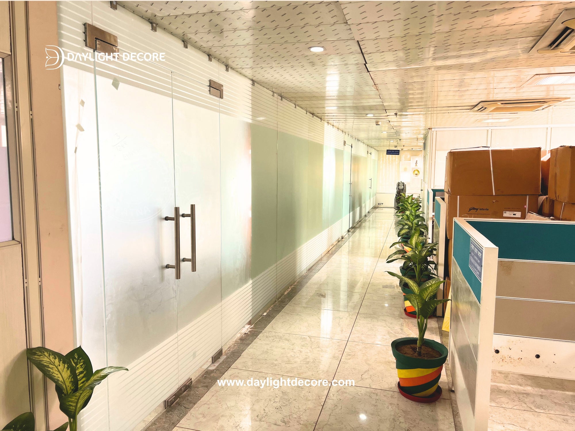 Glass Film Work Complete Project Power Grid Patna