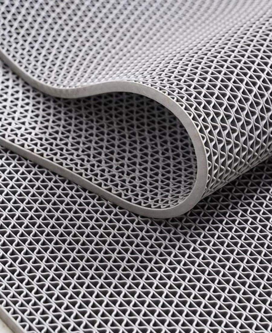 Anti Skid PVC Rubber Floor Mat | Multipurpose Waterproof Mat for Bathroom Entrance Shower & Swimming Pool | Durable Non-Slip Carpet,Rainmat & Doormat for Indoor & Outdoor Use,4x3ft Grey