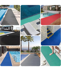 Anti Skid PVC Rubber Floor Mat | Multipurpose Waterproof Mat for Bathroom Entrance Shower & Swimming Pool | Durable Non-Slip Carpet,Rainmat & Doormat for Indoor & Outdoor Use,4x3ft Grey