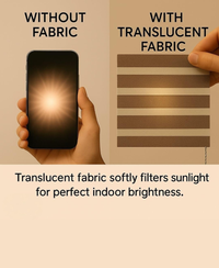 Roller Blinds Direct fix or Pelmet Model option Folded fabric design 1055