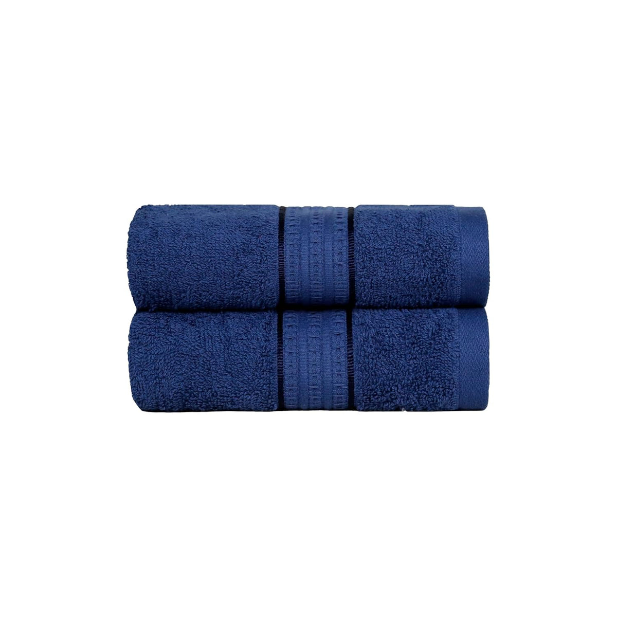 Trident Home Essential 100% Cotton Hand Towels 450 GSM, Face Towels for Men/Women, 2pc Hand Towel Set 40cm x 60cm, Midnight Blue
