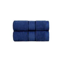 Trident Home Essential 100% Cotton Hand Towels 450 GSM, Face Towels for Men/Women, 2pc Hand Towel Set 40cm x 60cm, Midnight Blue