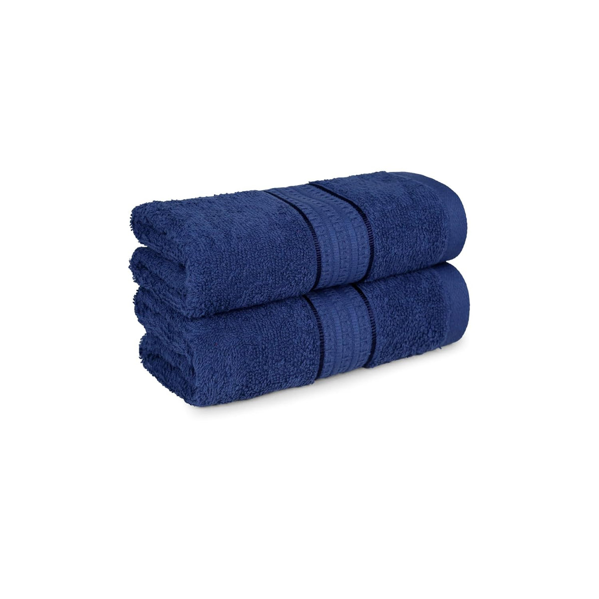 Trident Home Essential 100% Cotton Hand Towels 450 GSM, Face Towels for Men/Women, 2pc Hand Towel Set 40cm x 60cm, Midnight Blue