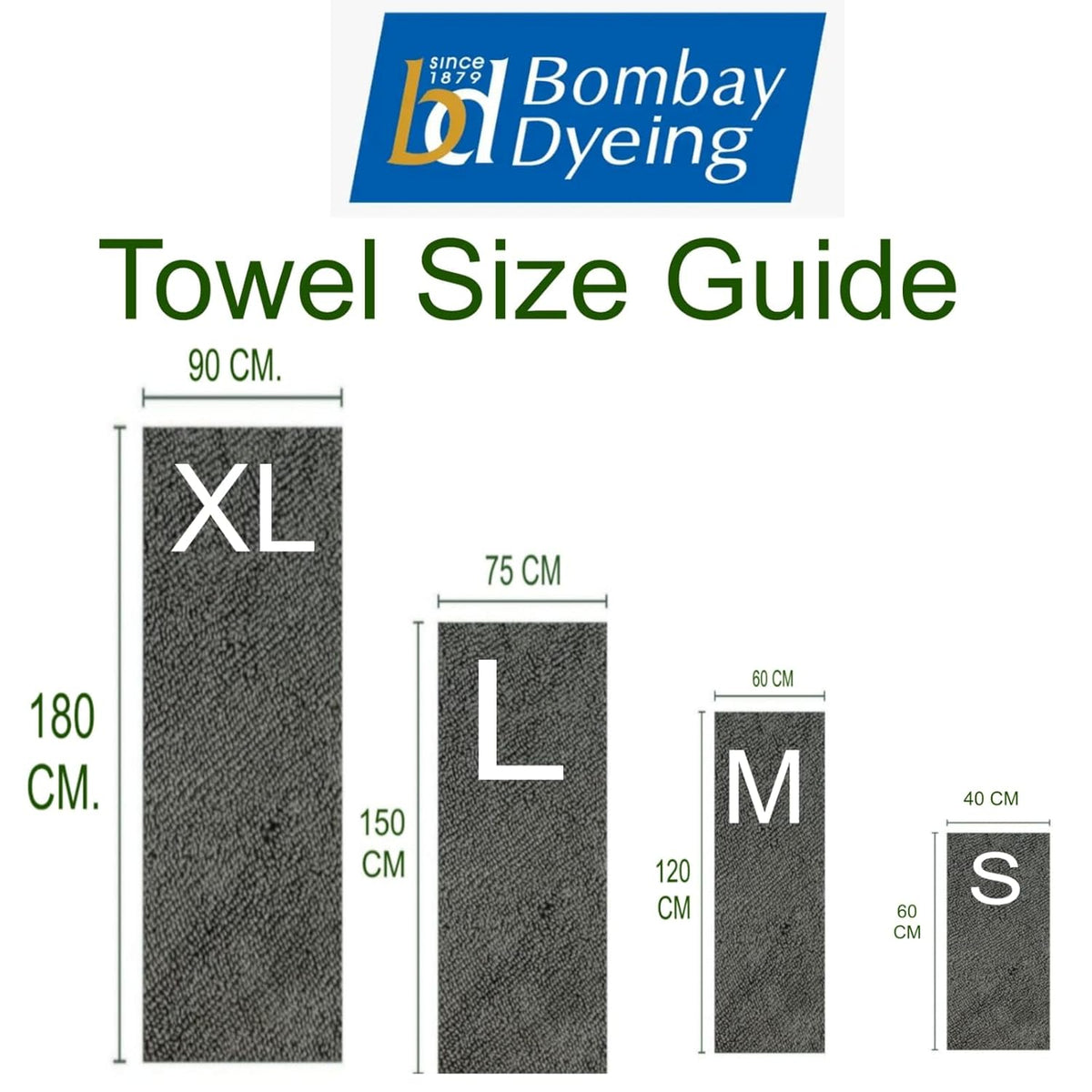 Bombay Dyeing Tulip 450 GSM Xtra Large Size Bath Towel (90cm x 180cm) (White)