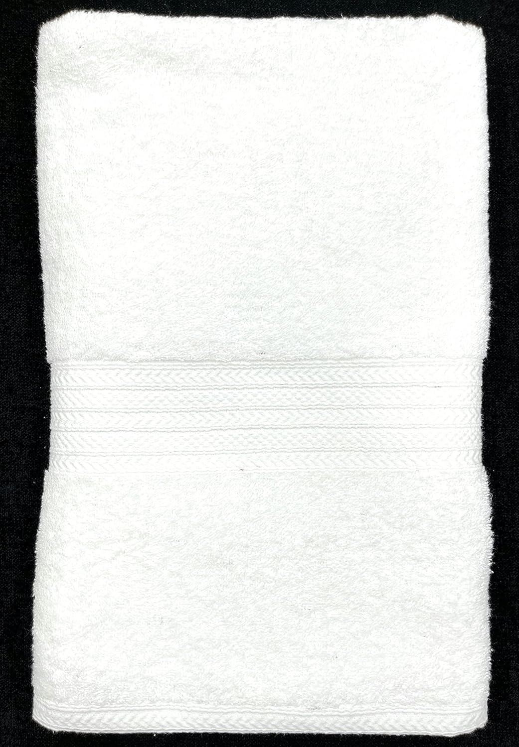 Bombay Dyeing Tulip 450 GSM Xtra Large Size Bath Towel (90cm x 180cm) (White)