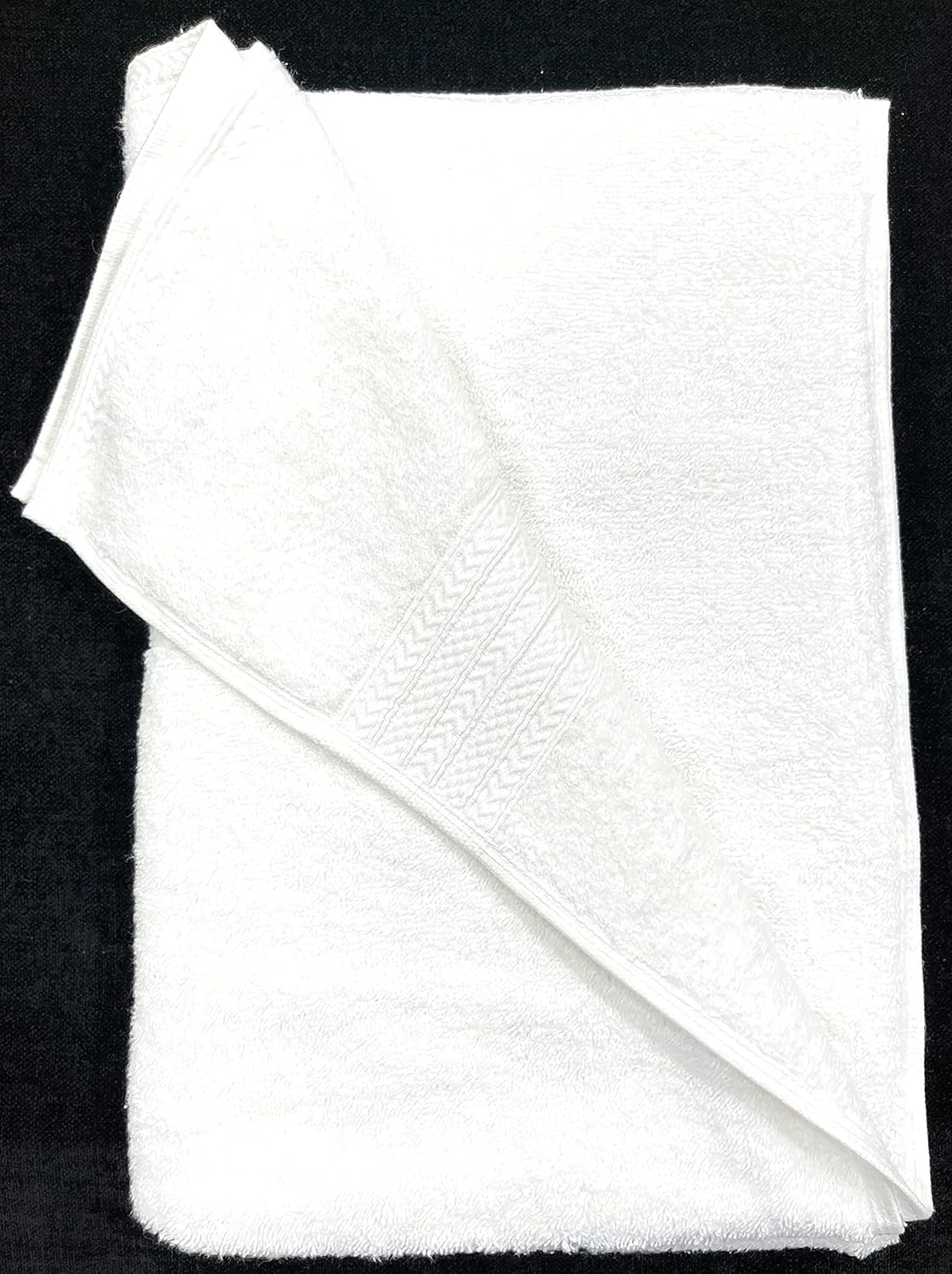 Bombay Dyeing Tulip 450 GSM Xtra Large Size Bath Towel (90cm x 180cm) (White)