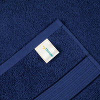 Trident Home Essential 100% Cotton Hand Towels 450 GSM, Face Towels for Men/Women, 2pc Hand Towel Set 40cm x 60cm, Midnight Blue