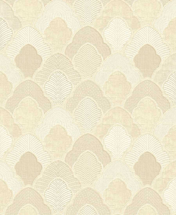 Embossed classy rosegold geometric Wallpaper
