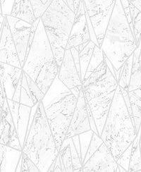 Diamond Decor silver marbled Wallpaper