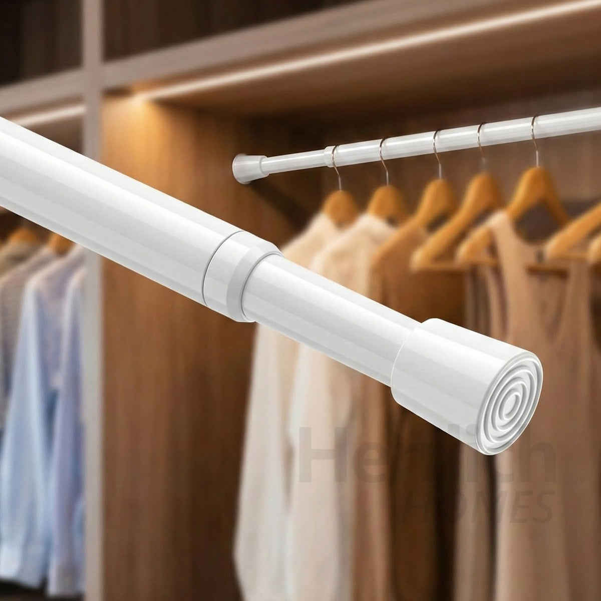 Extendable Premium Rod Ivory - 4 to 7 feet Expendable