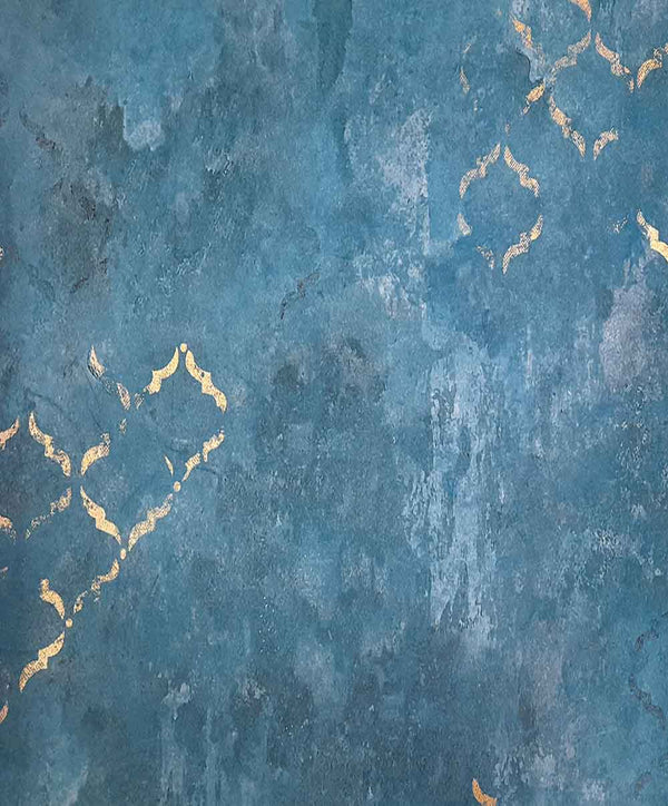 Green Textured golden Mix Lisbon Wallpaper 57 S.ft Roll for Wall Decoration