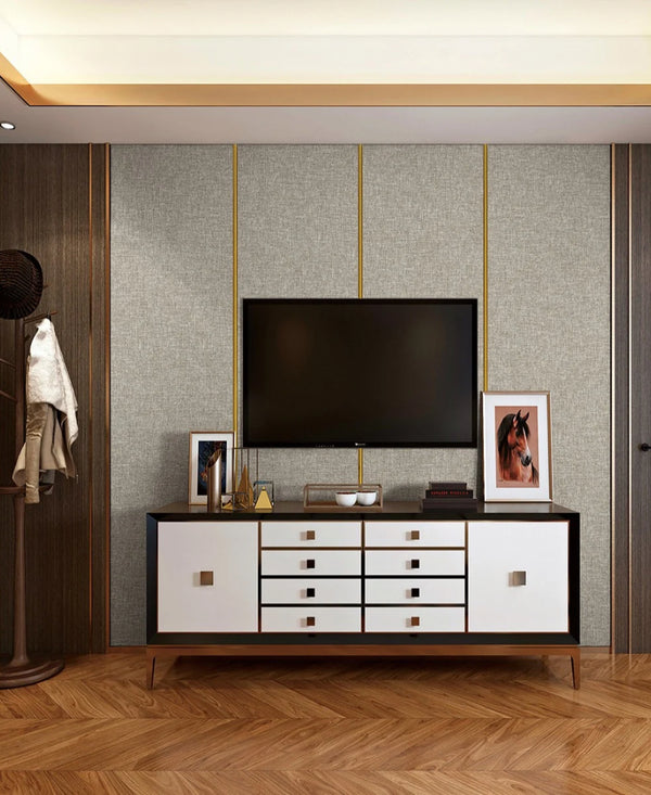 Acoustic Waterproof Grey Fabric Wall Covering