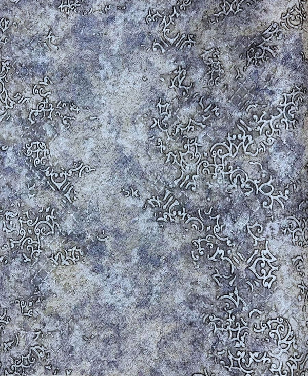 Gray Silver Textured Wallpaper Roll for Wall Covering Living Room, Bedroom Wall Tejas