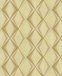 3D Geometric Cream Color Wallpaper Roll for Covering Living Room, Bedroom Walls 57 Sqft