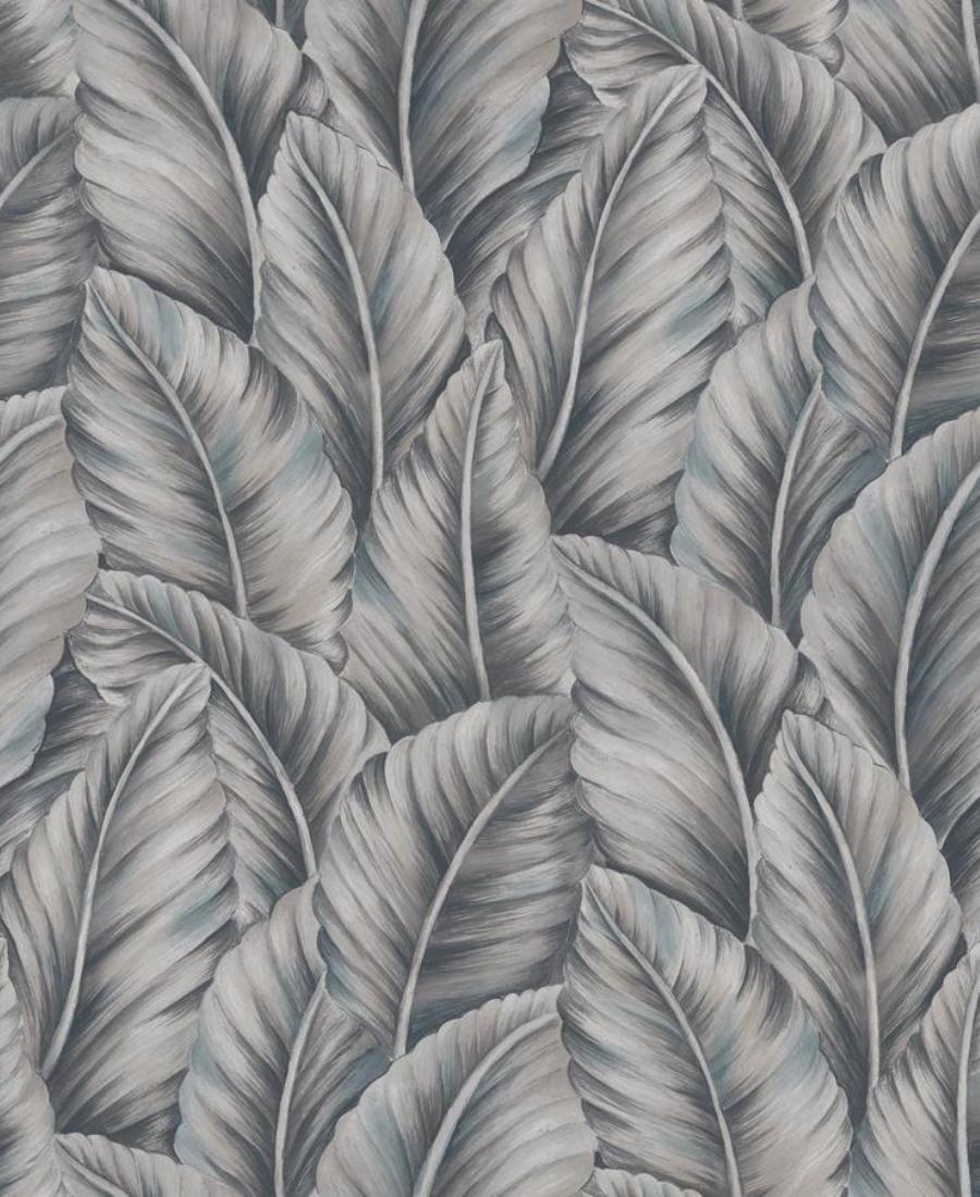 Excel Botanical Gray Design Wallpaper Roll for Covering Living Room, Bedroom Walls 57 Sqft